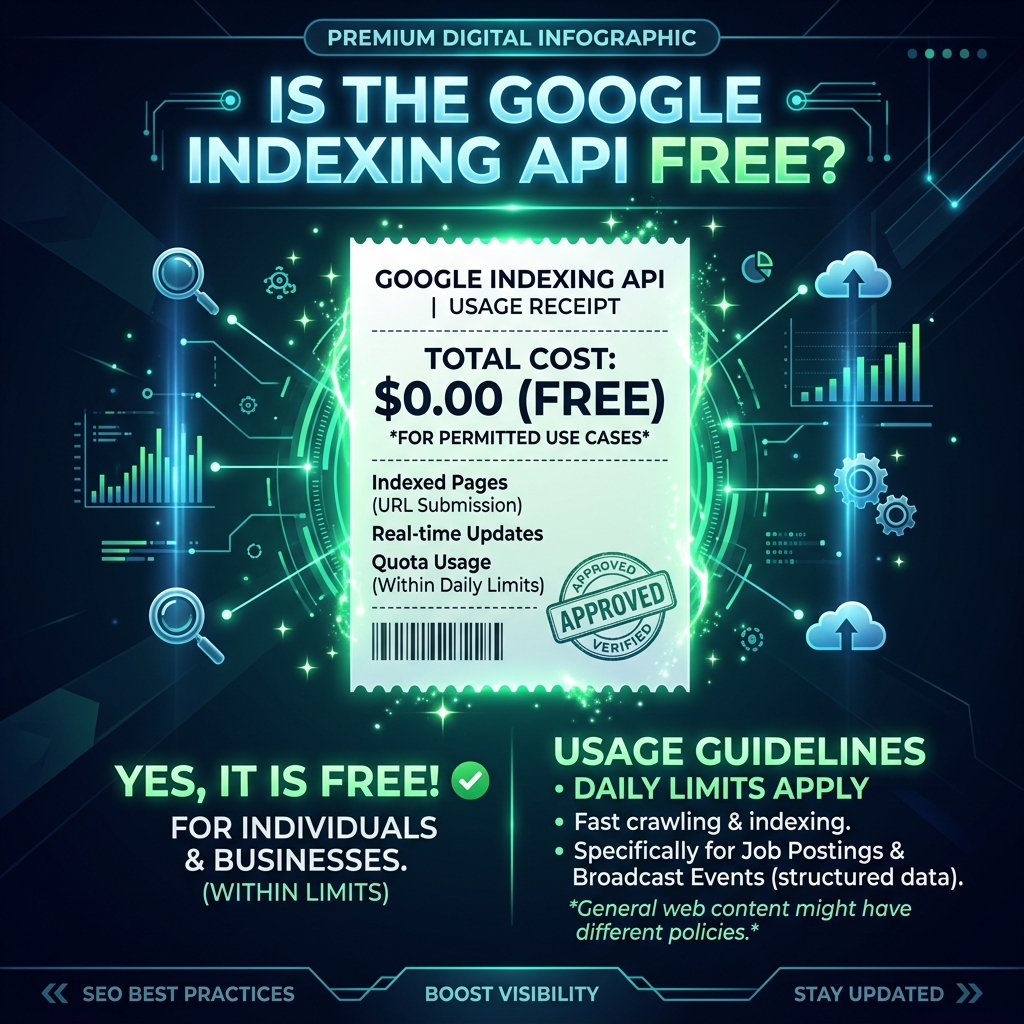 Is Google Indexing API free? True costs breakdown 2026